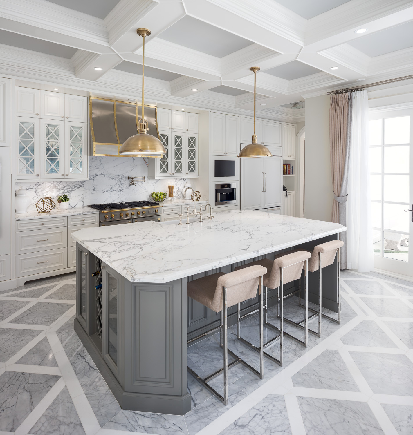 Calm bedroom with layered neutral tones